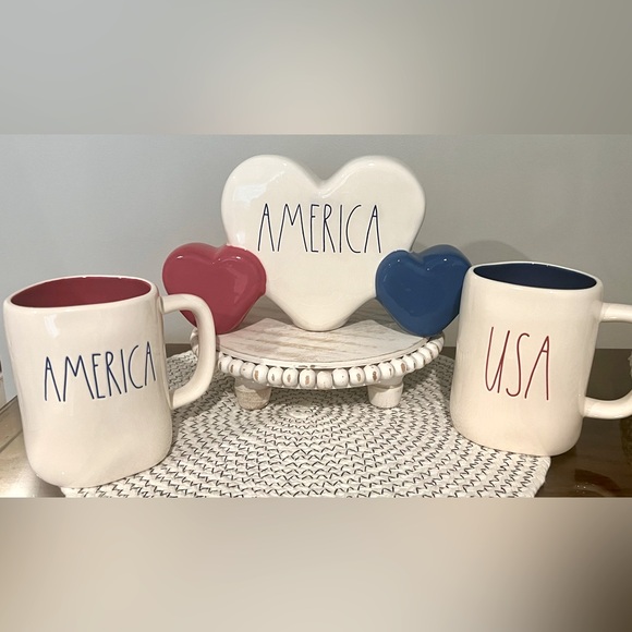 Rae Dunn Accents Rae Dunn 4th Of July Set American Decor Patriotic Please Read Details